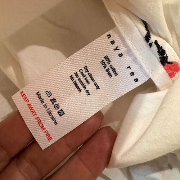 NAYA REA white cherry midi Summer sundress  MILANA DRESS size 16 - Picture 12 of 12